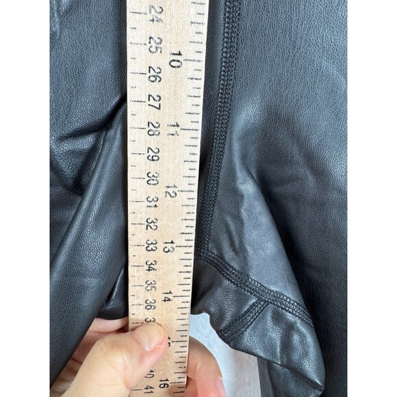 90 Degree by Reflex faux leather Legging black 90s athleisure sz XL‎ - Picture 5 of 7